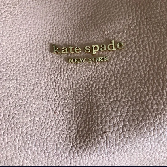 Kate Spade Knott Shoulder Bag Leather Purse Blush Pink - Picture 7 of 10